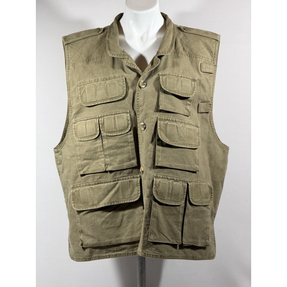 Trail Designs Hunting Vest Mens XL Green Utility Field Gorpcore Outdoors